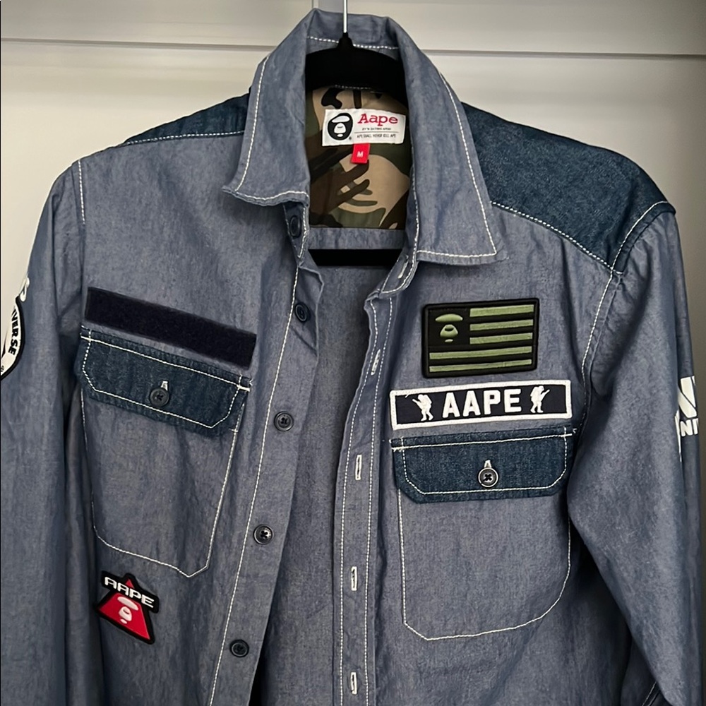 Aape by A Bathing Ape button down shirt - Picture 2 of 7